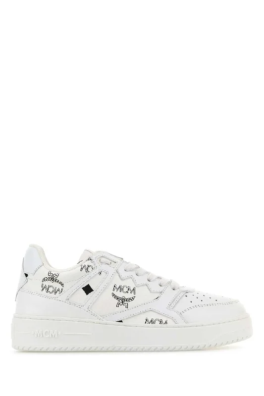 Athletic shoes with bright prints -MCM Terrain Printed Canvas Sneakers