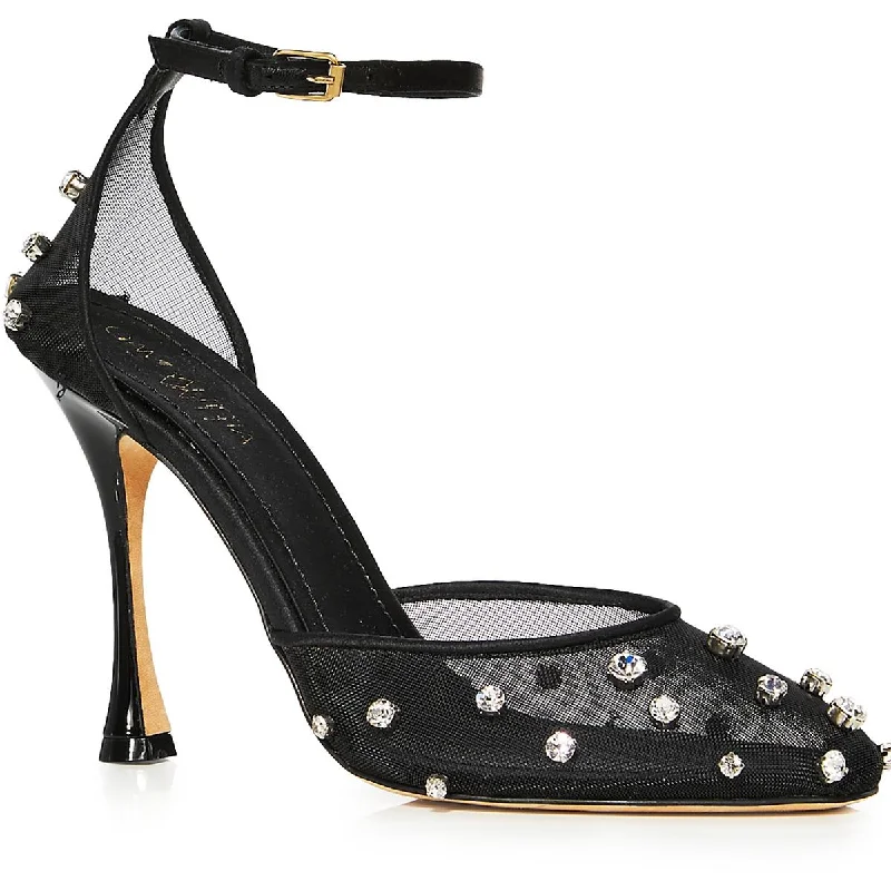 Waterproof sandals for coastal splash evenings-Gambattista Valli Womens Pump Embellished Ankle Strap