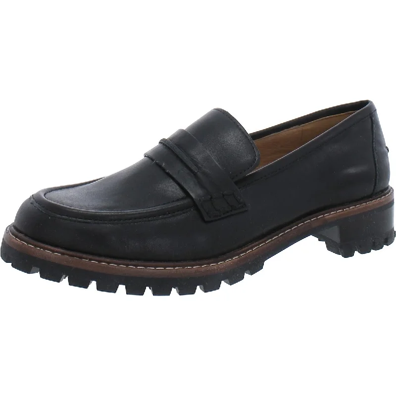 Durable loafers for busy night strolls-Madewell Womens Leather Slip On Loafer Heels