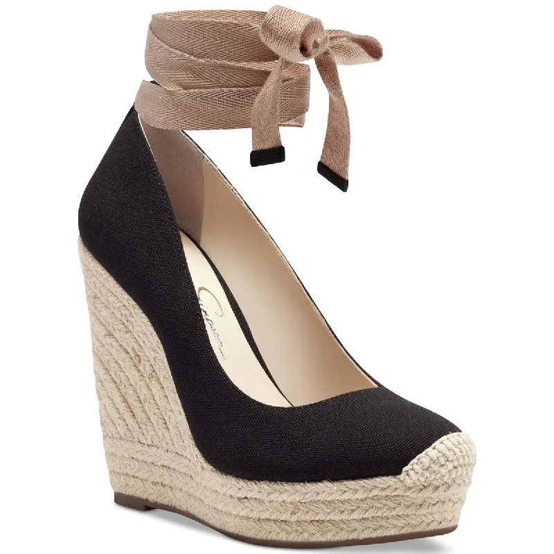 Cushioned sandals for cozy shore evenings-Jessica Simpson Womens Zexie Wrap Wedge Heels