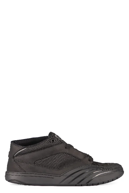 Athletic shoes with adjustable straps -GIVENCHY Men's Mid-Top Leather Sneakers