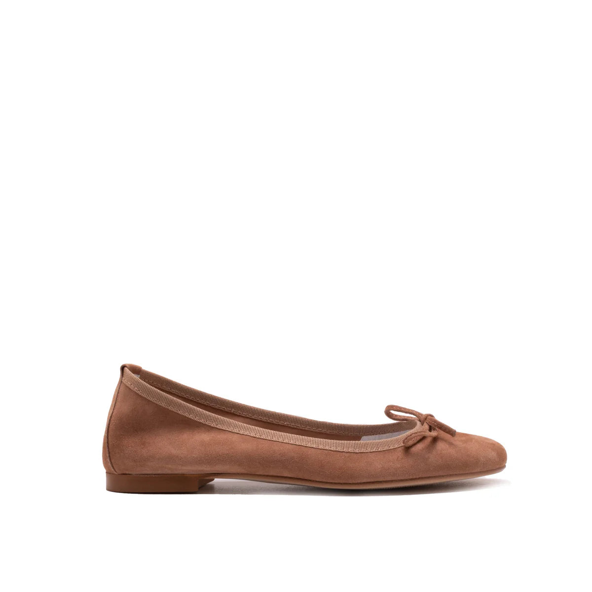 Flats with braided wool trims -Mia Tan Suede Ballet Flats