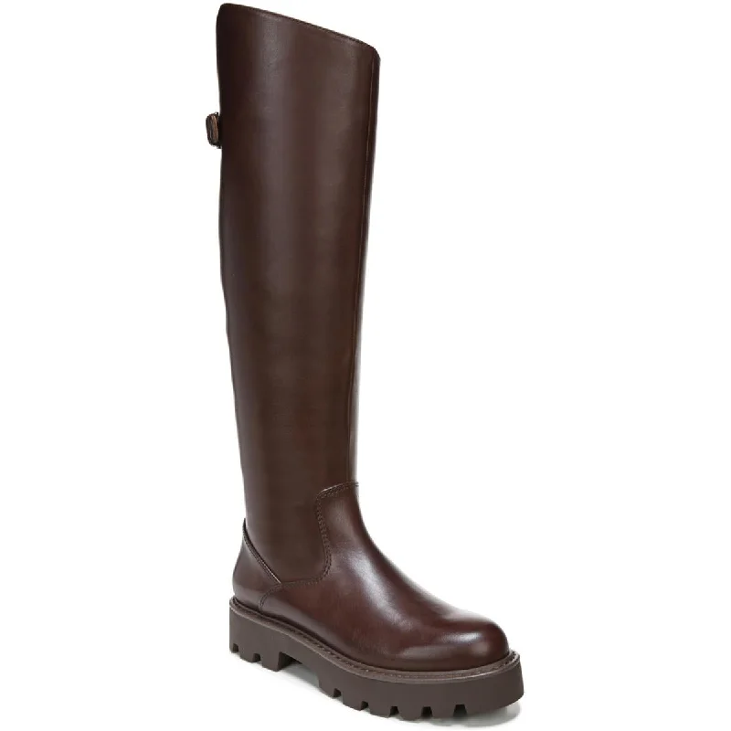 Boots with deep trail piles -Franco Sarto Womens Balin Leather Tall Knee-High Boots