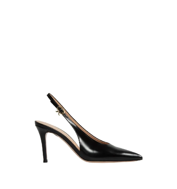 High heels with airy midsole layers -GIANVITO ROSSI Slingback Pumps 85mm