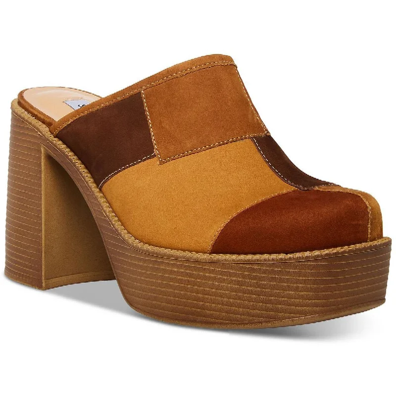 Soft sandals for gentle coastal evenings-Steve Madden Womens Bowe Leather Mules