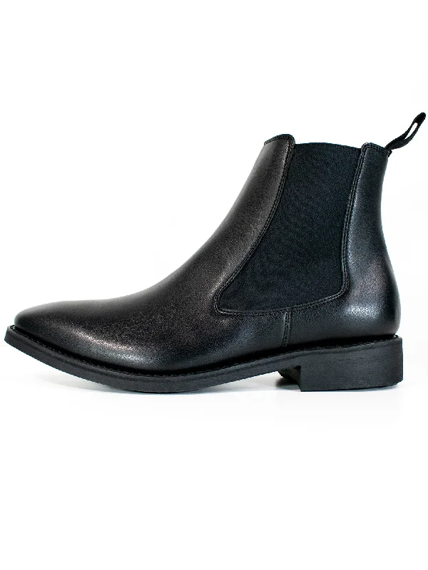 Worn boots with trail grit -Goodyear Welt Chelsea Boots