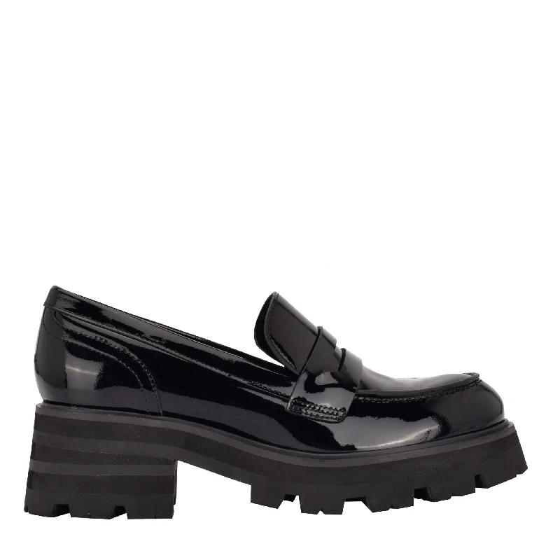 Affordable loafers for family night outings-Latika Lug Sole Loafer