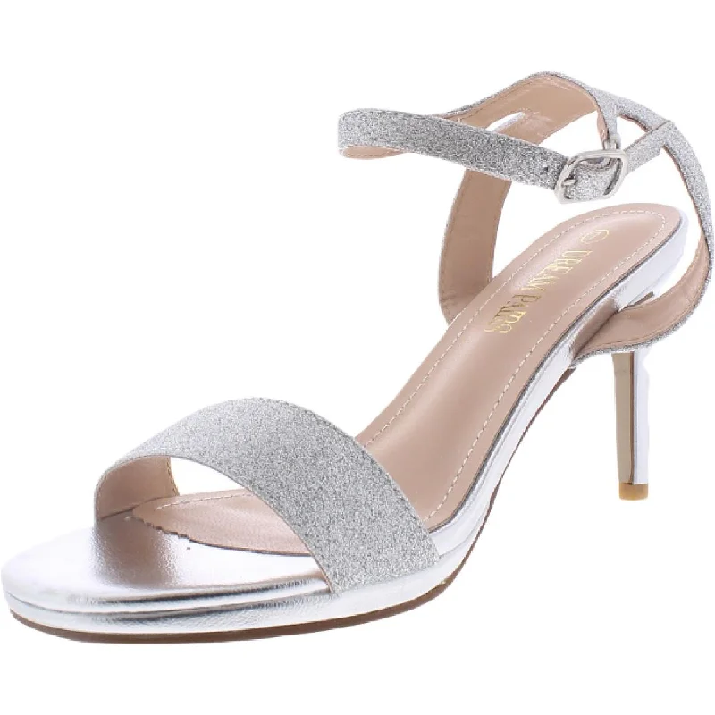 Soft sandals for gentle coastal evenings-Dream Pairs Womens Nina-150 Faux Leather Glitter Evening Sandals