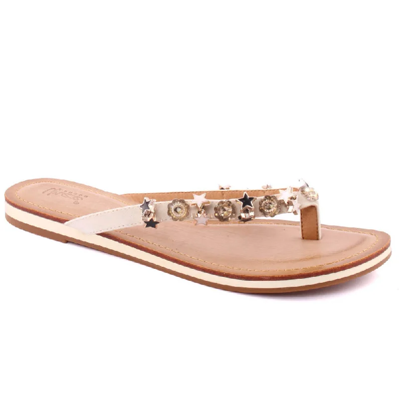 Slippers with worn nap piles -Women ‘Tyra’ Thong Slippers