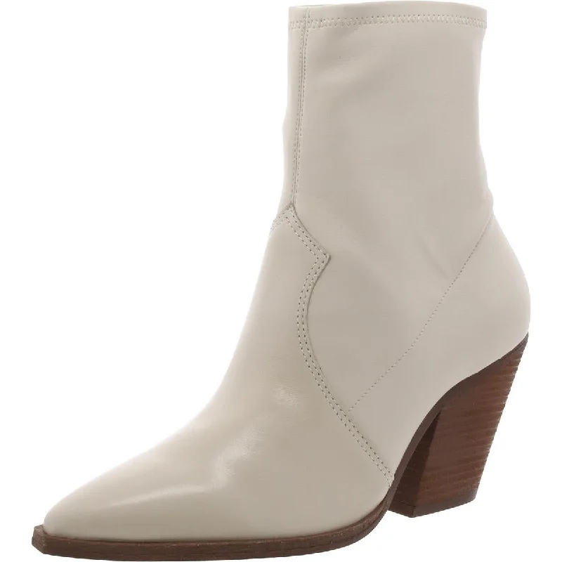 Boots with rugged ridge treads -Vince Camuto Womens Gilemini Faux Leather Stacked Heel Mid-Calf Boots