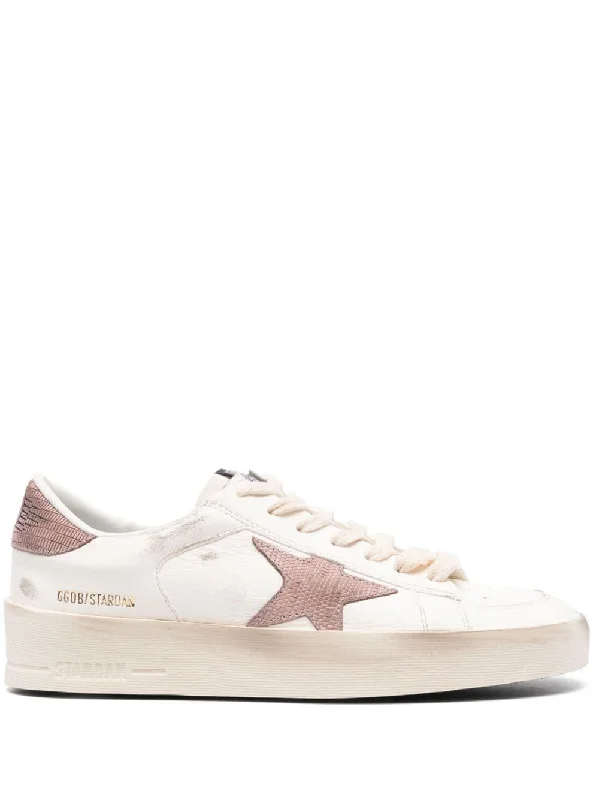 Athletic shoes with firm arches -GOLDEN GOOSE Women's Leather Mini Sneakers - FW24 Edition