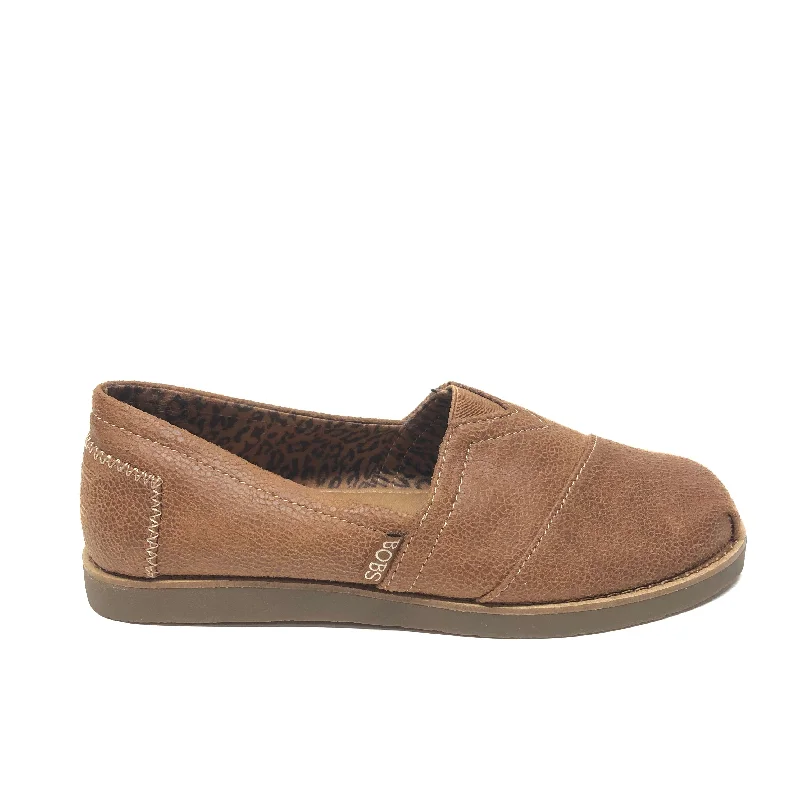 Flats with soft heel fabrics -Shoes Flats By Bobs In Brown, Size: 7