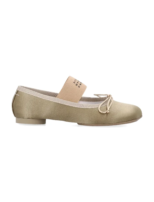 Athletic shoes with energy return -MM6 MAISON MARGIELA Anatomic Mini Ballerinas with Front Bow - Women's