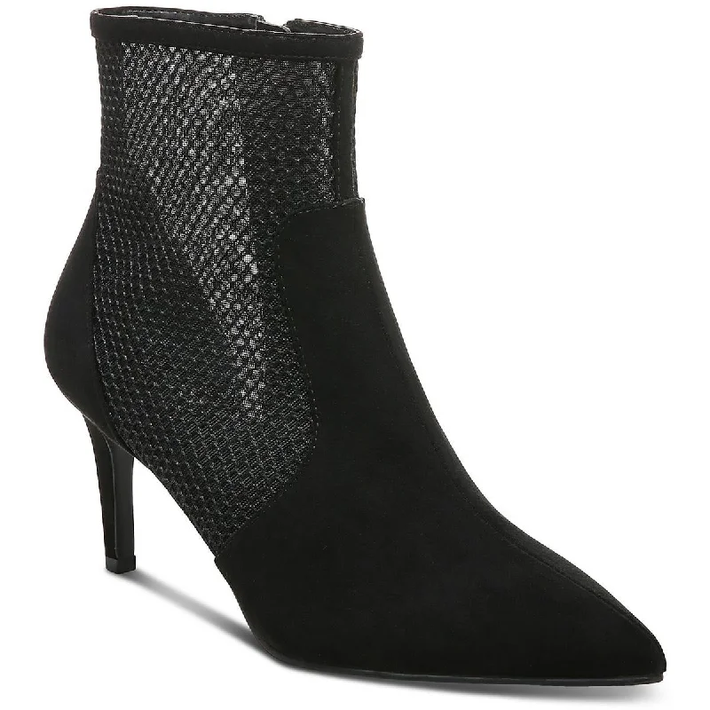 High heels with breezy leather tops -Alfani Womens Jamari Mesh Inset Side Zip Pumps