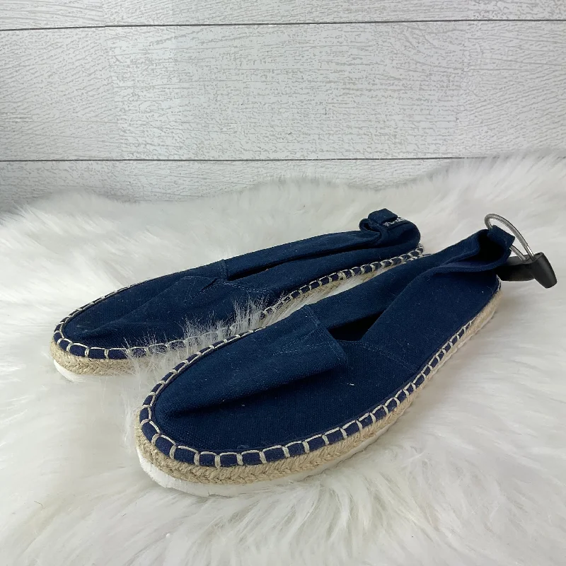 Flats for outdoor frost dinners -Shoes Flats By Nautica In Navy, Size: 10