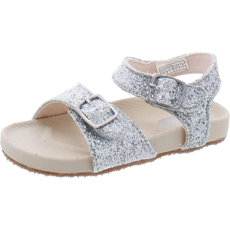 Cheap sandals for quick coastal evenings-Dr. Scholl's Shoes Girls Isla Toddler Glitter Slingback Sandals