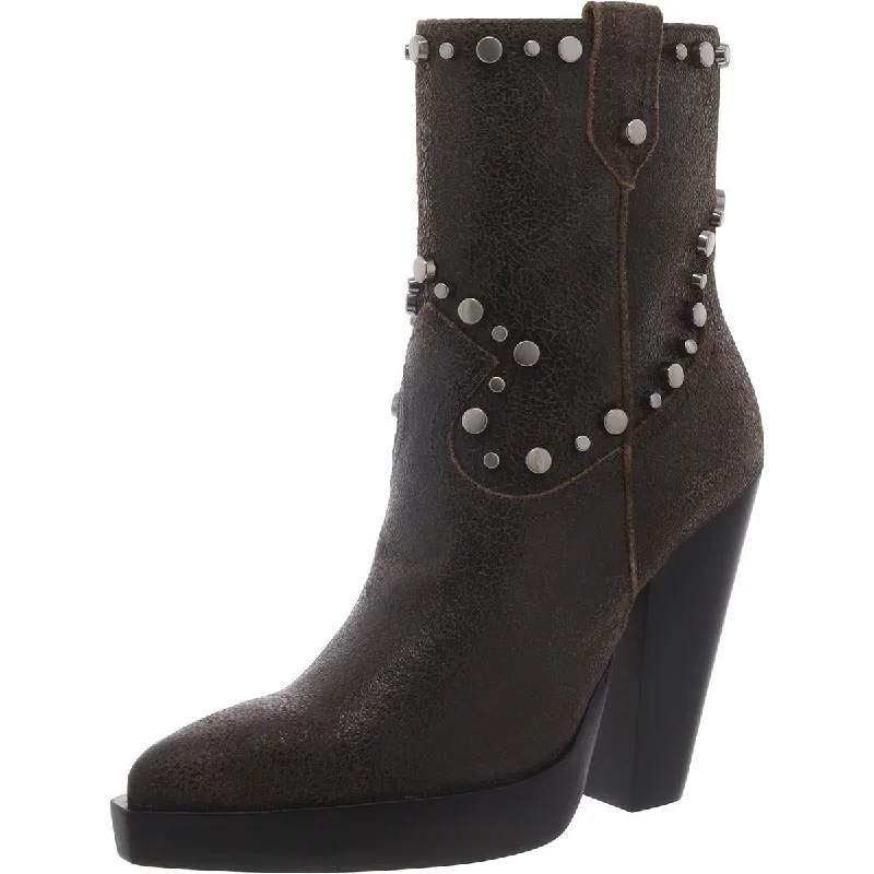 Boots with ridge trail rest -Vince Camuto Womens Nanikshie Leather Pointed Cowboy, Western Boots