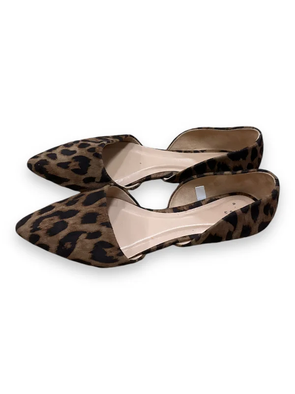 Flats with dense padded fabrics -Shoes Flats By A New Day In Animal Print, Size: 8.5