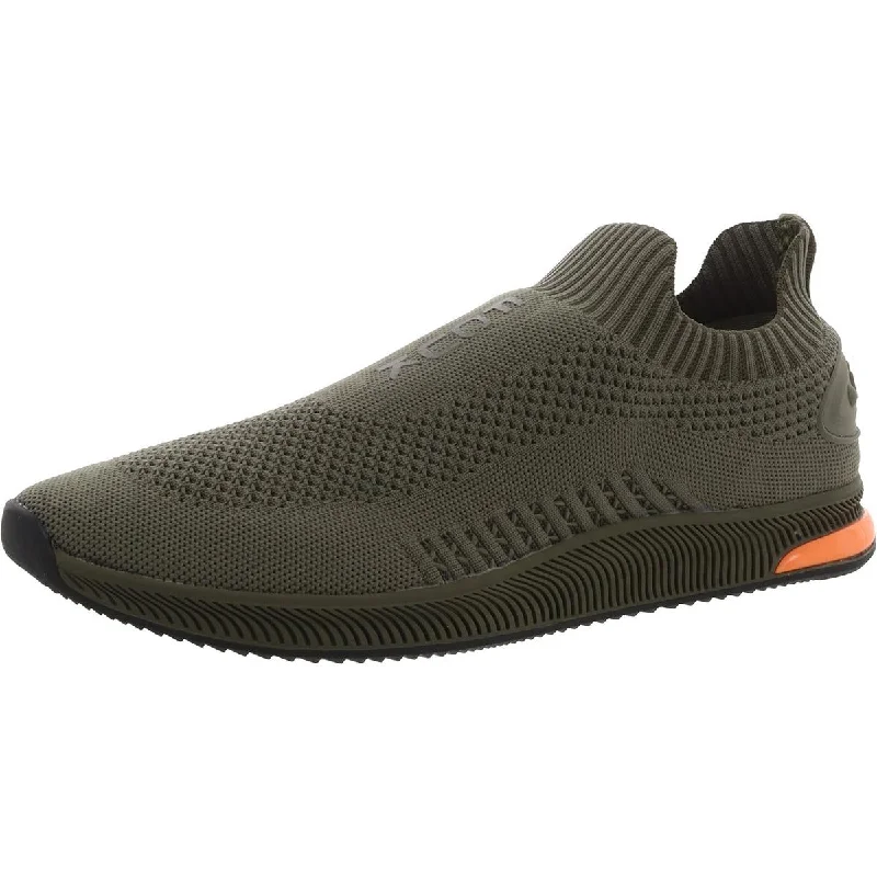 Athletic shoes with thick linings -French Connection Mens Knit Slip-On Casual And Fashion Sneakers