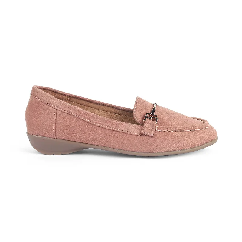 Affordable loafers for family night comfort-Tresmode Angie Pink Women's Casual Loafers