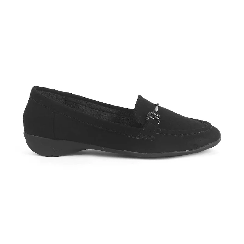 Cushioned loafers for soft evening comfort-Tresmode Angie Black Women's Casual Loafers