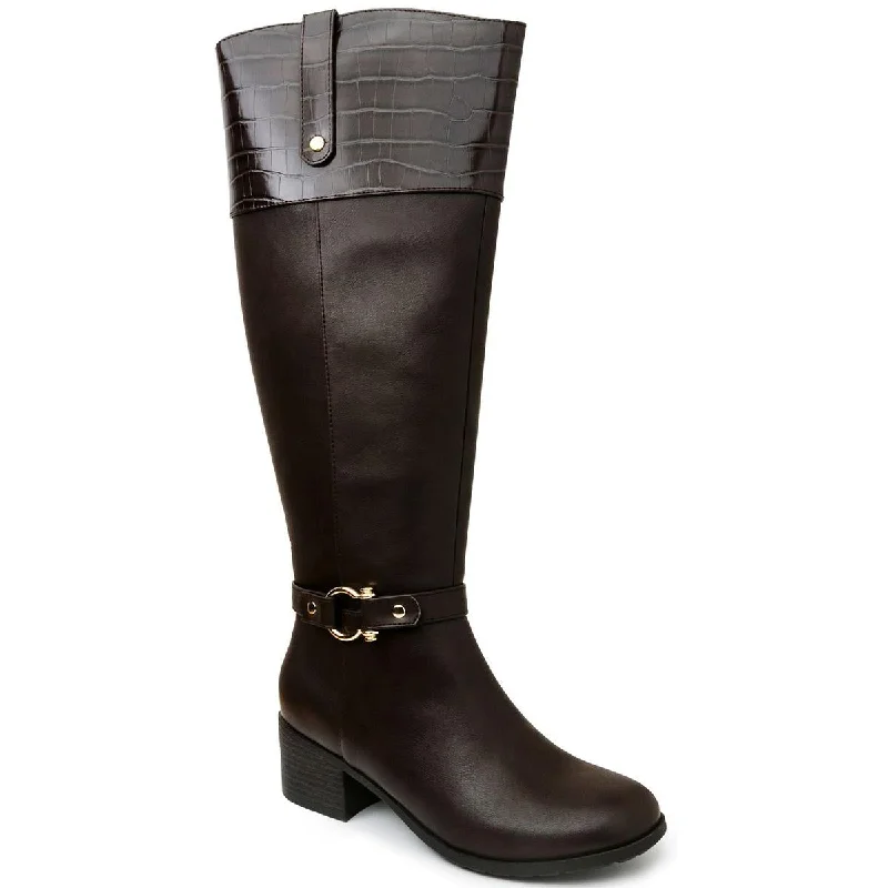 Boots with bulk ridge wins -Karen Scott Womens Vickyy Faux Leather Knee-High Boots