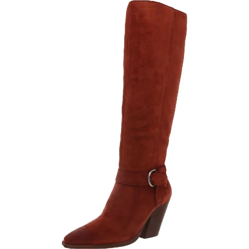 Boots with brief ridge hush -Vince Camuto Womens Grathlyn Suede Tall Knee-High Boots