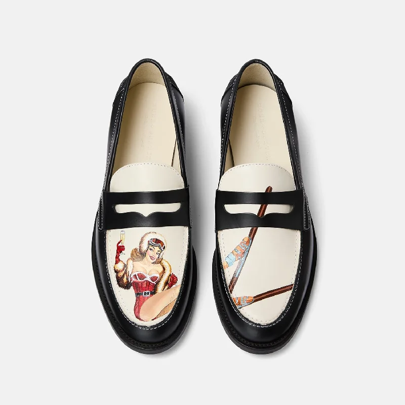 Affordable loafers for family evening strolls-Wilde Hand-Painted Après-Ski Penny Loafer - Men's