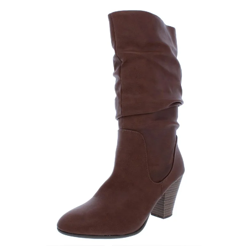 Posh boots for night rambles -Esprit Womens Oliana Faux Leather Slouchy Mid-Calf Boots