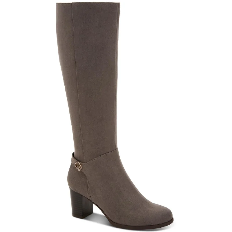 Boots for icy dawn treks -Giani Bernini Womens Adonnys Padded Insole Tall Knee-High Boots