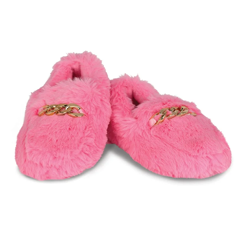 Cheap loafers for simple night strolls-Furry Loafer Slipper