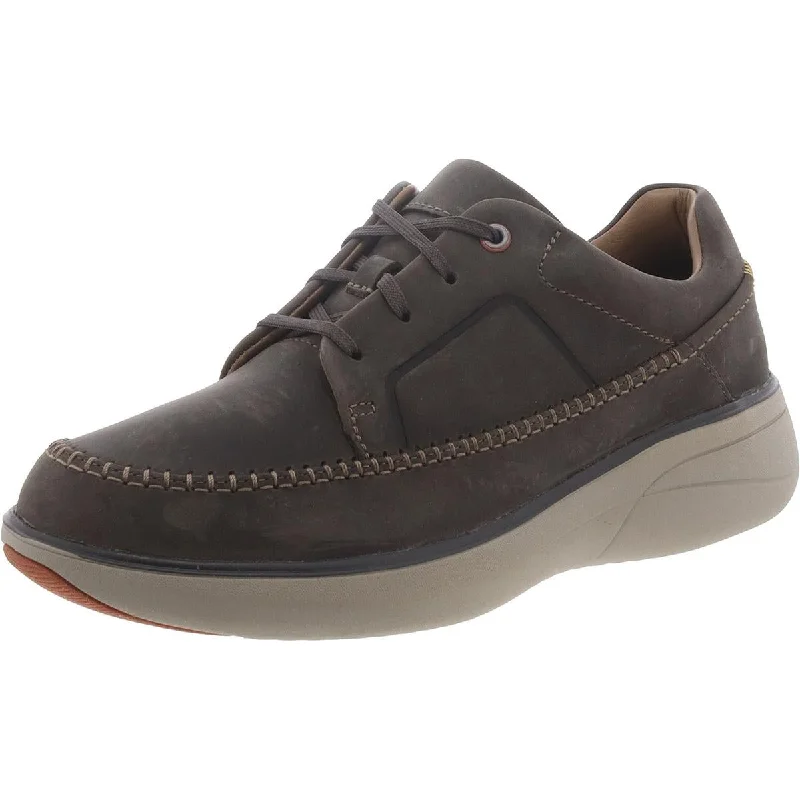 Athletic shoes with fresh designs -Clarks Mens Un Rise Lace Leather Lifestyle Casual And Fashion Sneakers