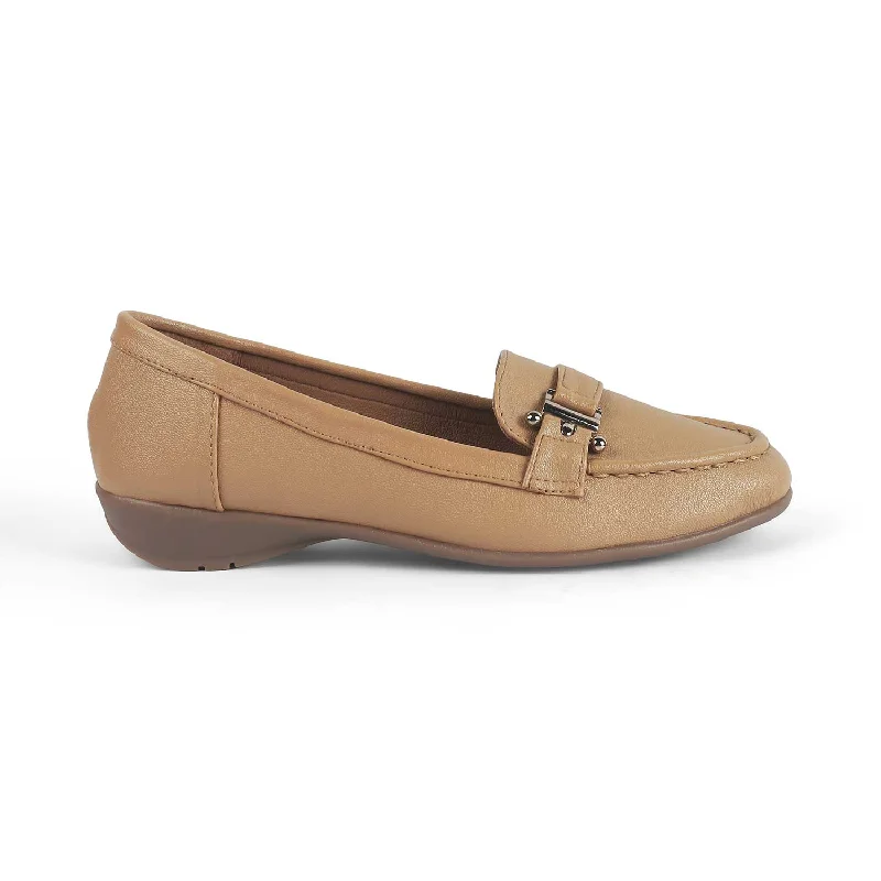 Premium loafers for elegant night strolls-Tresmode Lasi Beige Women's Casual Loafers