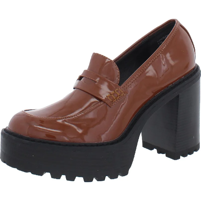 Affordable loafers for budget evening comfort-Steve Madden Womens Kimberley Patent Penny Loafer Shooties