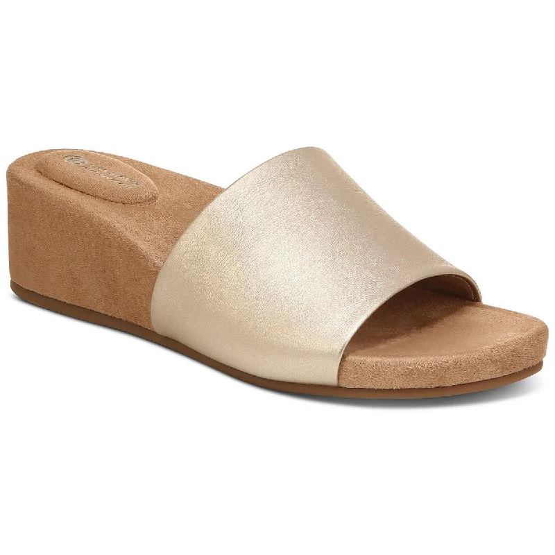 Non-slip sandals for rocky coastal evenings-Giani Bernini Womens Giulia Cushioned Footbed  Wedge Sandals