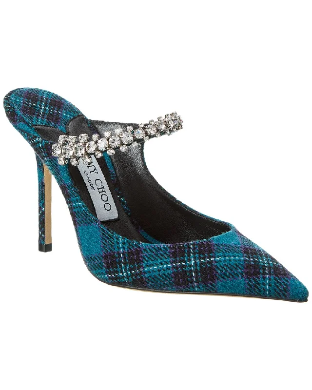 High heels for twilight leaf strolls -Jimmy Choo Bing 100 Tartan Pump