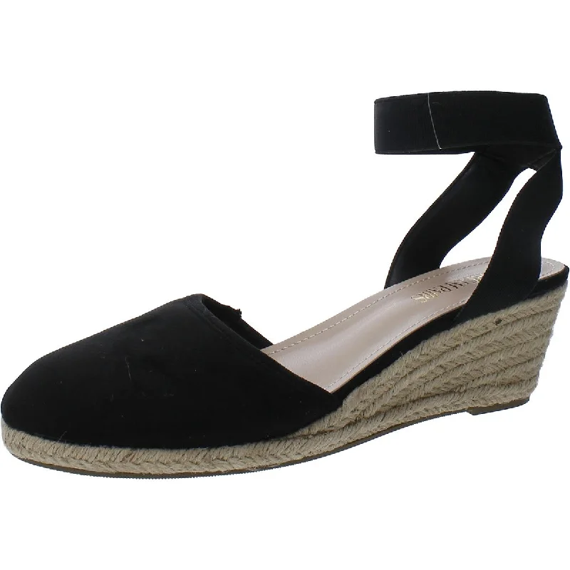 Fashionable sandals for warm beach evenings-Dream Pairs Womens Amanda Faux Suede Espadrille Wedge Heels