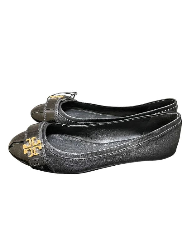 Flats with soft glow patterns -Shoes Flats By Tory Burch In Black, Size: 9.5