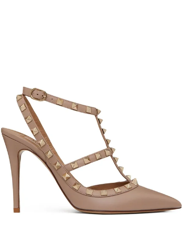 High heels with crisp fall contours -Valentino Garavani Women's With Heel Powder