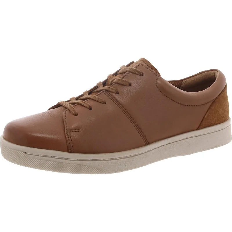 Athletic shoes for steep paths -Clarks Mens Kitna Vibe Leather Lace-Up Casual And Fashion Sneakers