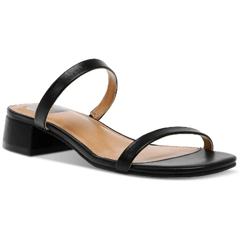 Affordable sandals for tropical beach evenings-Dolce Vita Womens Nadonna Faux Leather Slip On Heel Sandals