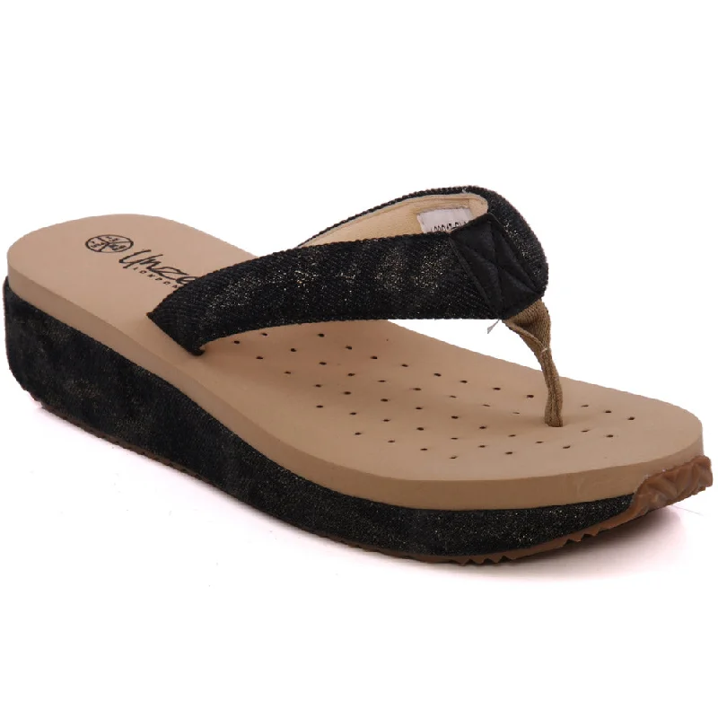 Slippers with calm nap ease -Womens ‘Lory’ Summer Thong Slippers