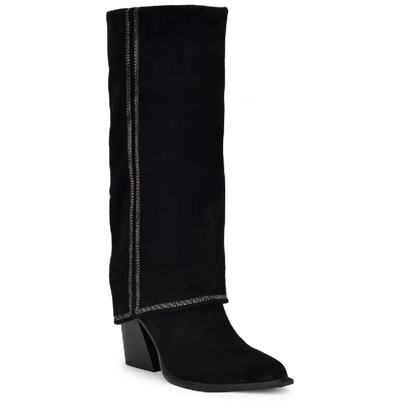 Boots for tots’ wild play -Nine West Womens Rimepy Suede Pull On Mid-Calf Boots