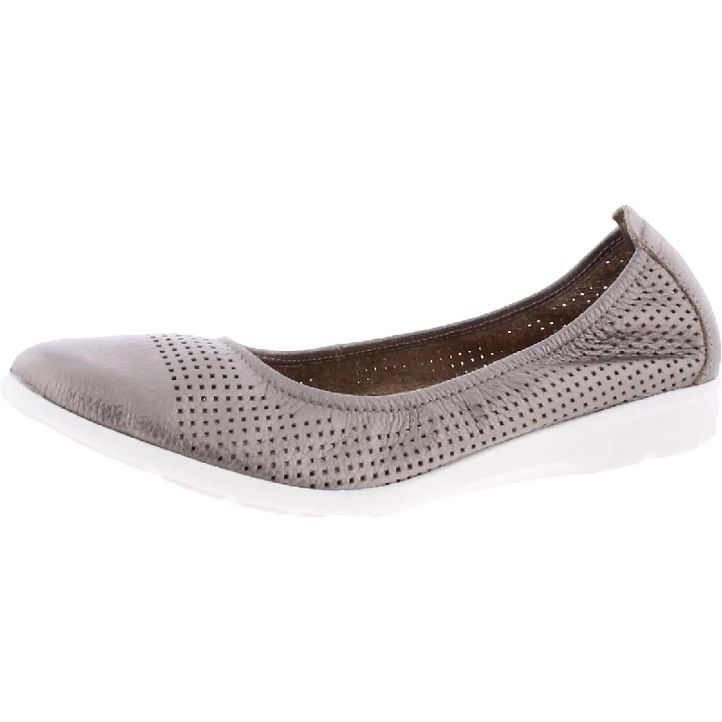 Athletic shoes with strong heels -Clarks Womens Jenette Ease Metallic Perforated Slip-On Sneakers