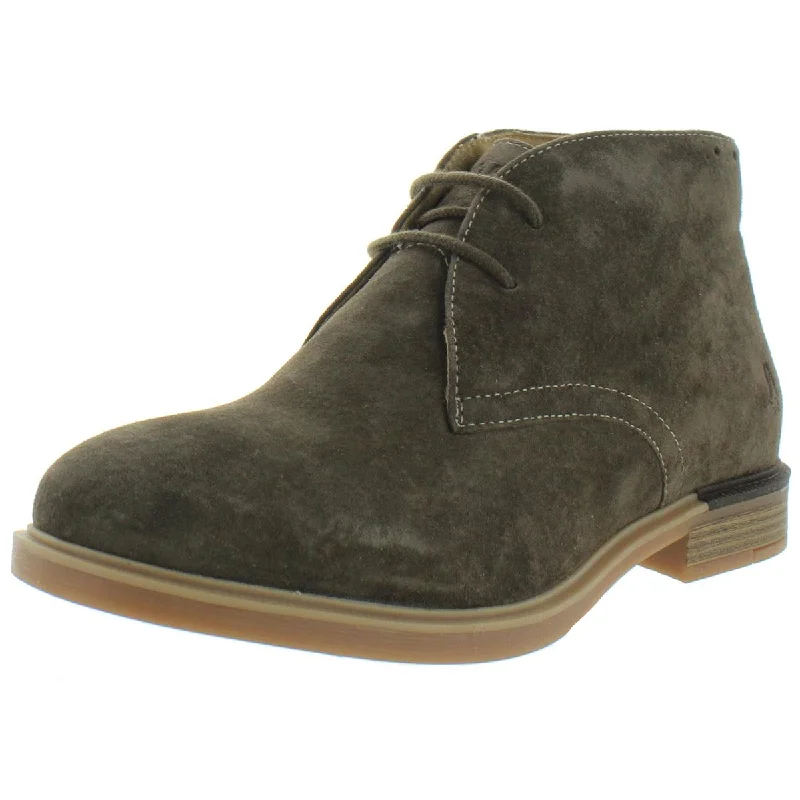 Women’s boots with slight rise -Hush Puppies Womens Bailey Suede Lace Up Chukka Boots