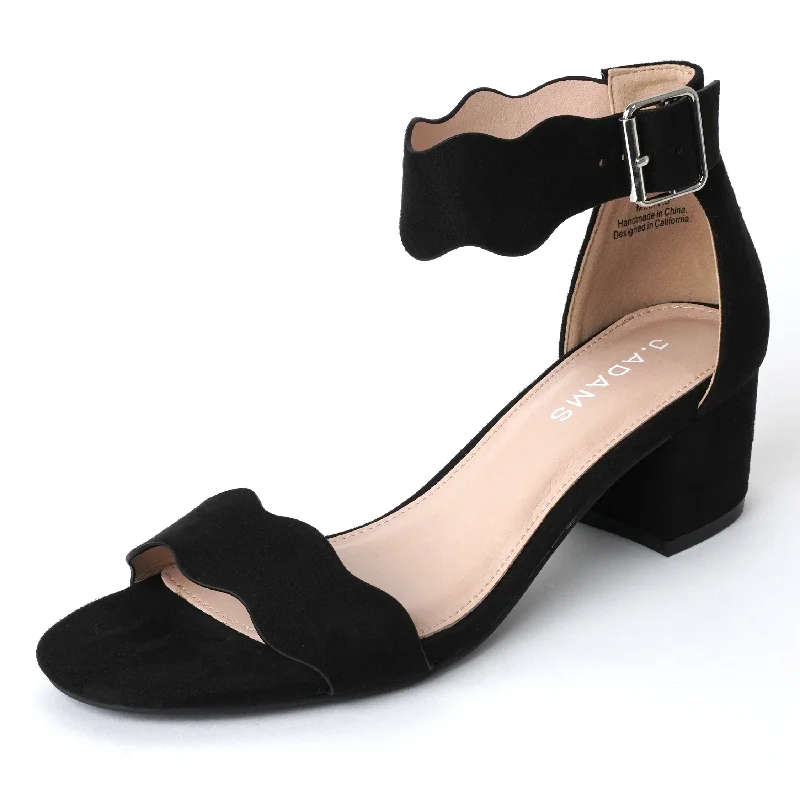 Waterproof sandals for ocean splash evenings-Mimi | Black Suede