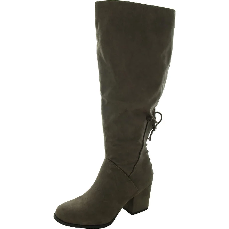 Boots with odd ridge beds -Journee Collection Womens Leeda Extra Wide Calf Knee-High Boots