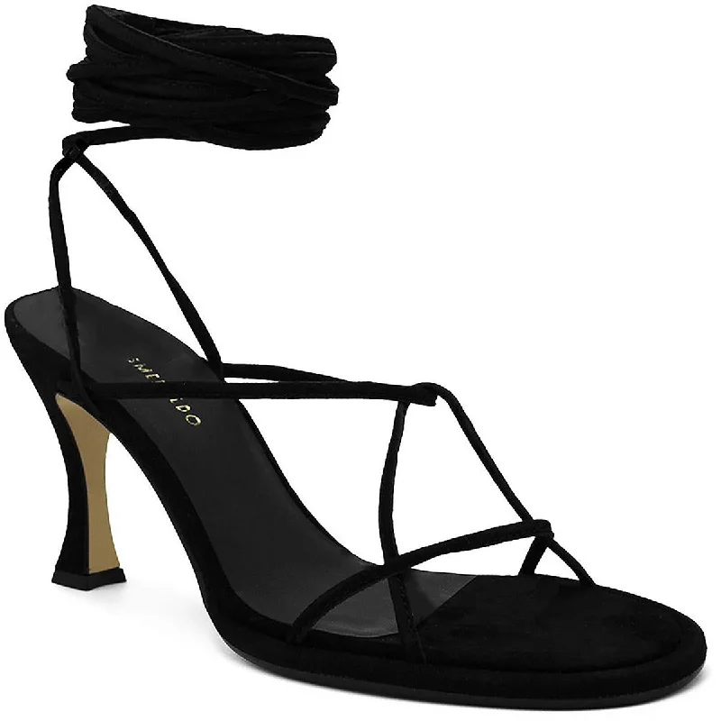 Trendy sandals for summer coastal evenings-Ilio Smeraldo Womens Ilenia 02 Leather Strappy Ankle Strap