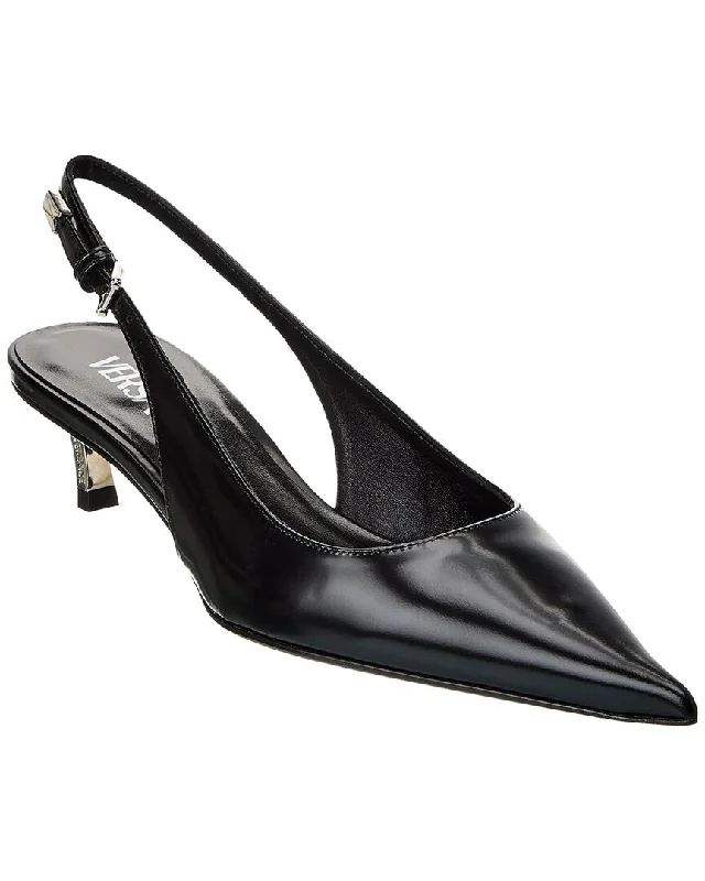 High heels for budget fall shoppers -Versace Pin-Point Leather Pump