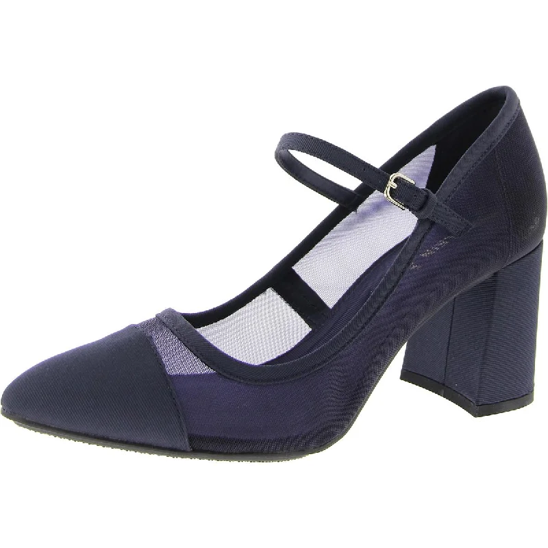 High heels with satin heel padding -AKBryant Womens Closed Toe Pumps Block Heels